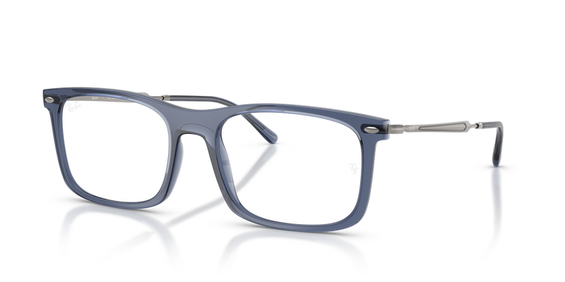 Ray-Ban RX7260 in Transparent Blue - Alternate View
