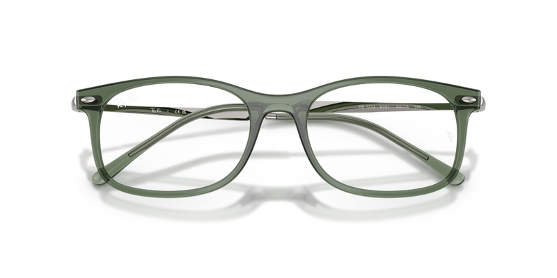 Ray-Ban RX7274 in Transparent Green - Alternate View