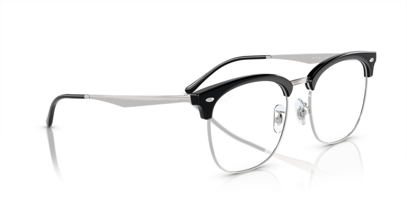 Ray-Ban RX7318D in Black On Silver / Clear (2000) - Alternate View