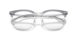 Transparent Grey On Silver / Clear (8326)