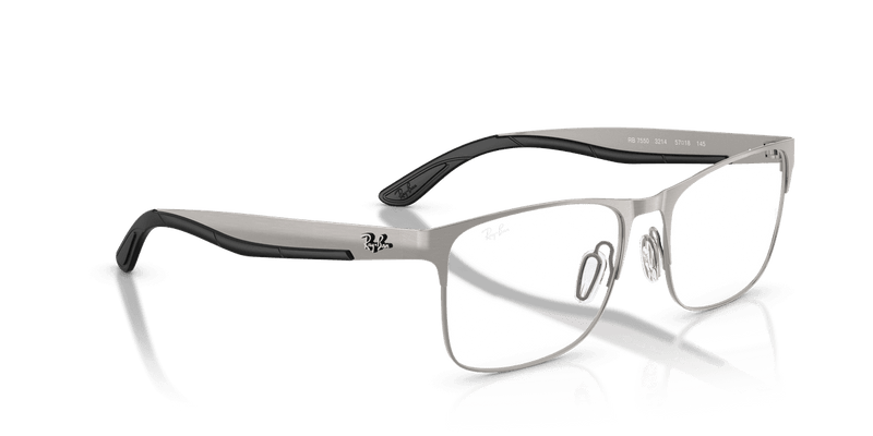 Ray-Ban RX7550 in Gunmetal / Clear (3214) (3214) - Alternate View
