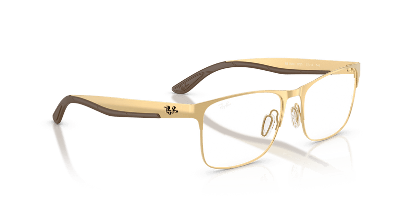 Ray-Ban RX7550 in Arista Gold / Clear (3220) - Alternate View