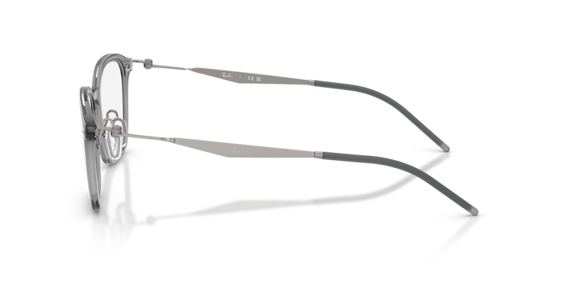 Ray-Ban RX7555 in Transparent Grey - Alternate View