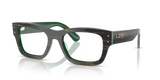 Striped Green On Green / Clear (8392)