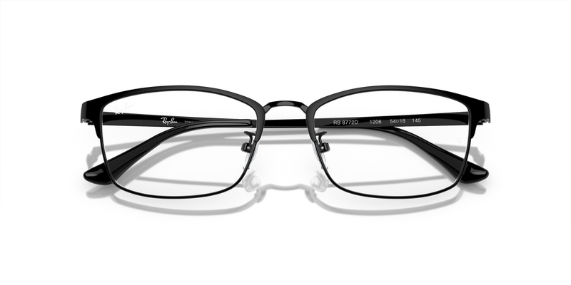 Ray-Ban RX8772D in Black / Clear (1206) - Side View
