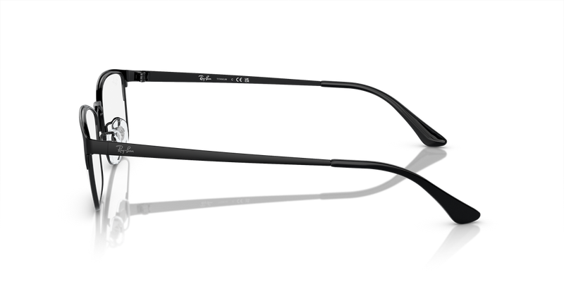 Ray-Ban RX8772D in Black / Clear (1206) - Back View