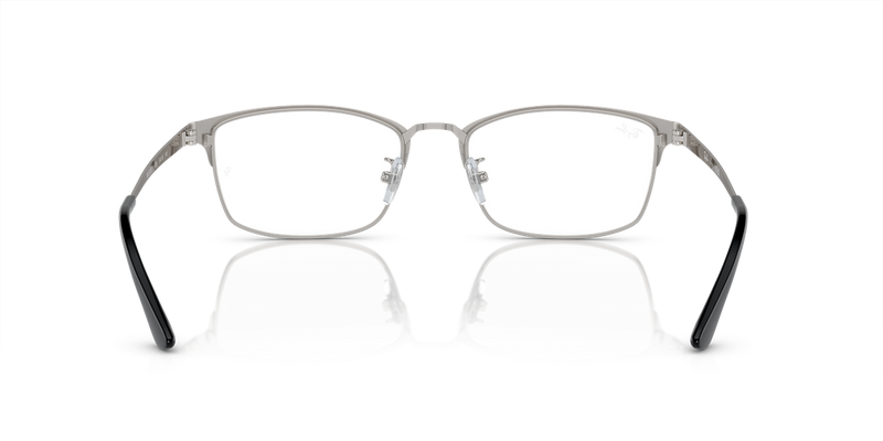 Ray-Ban RX8772D in Black On Silver / Clear (1235) - Alternate View