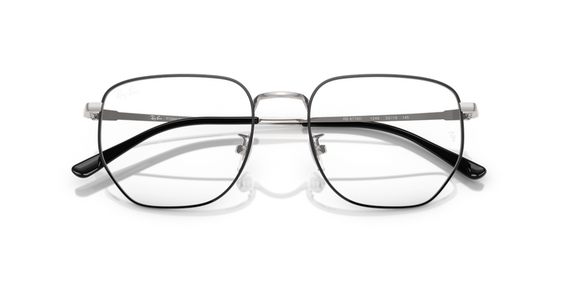 Ray-Ban RX8776D in Black On Silver / Clear (1249) - Alternate View
