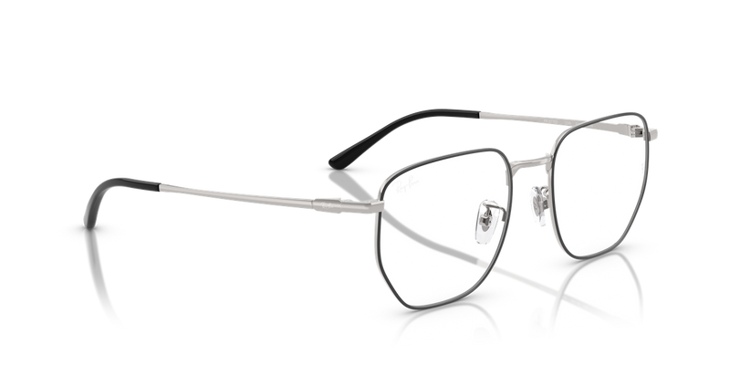 Ray-Ban RX8776D in Black On Silver / Clear (1249) - Alternate View
