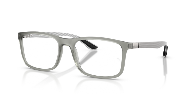 Ray-Ban RX8908 in Matte Transparent Grey / Clear (5244) - Alternate View