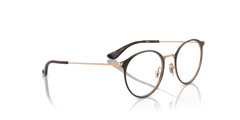 Ray-Ban Youth 0RY1053 in Brown On Rose Gold - Alternate View