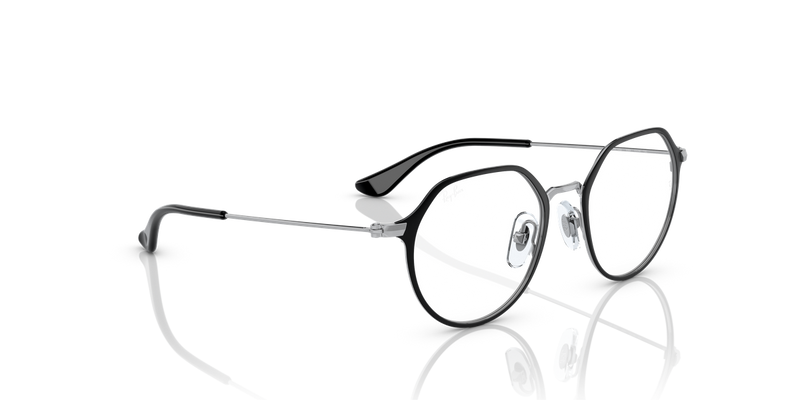 Ray-Ban Youth 0RY1058 in Black On Silver - Alternate View