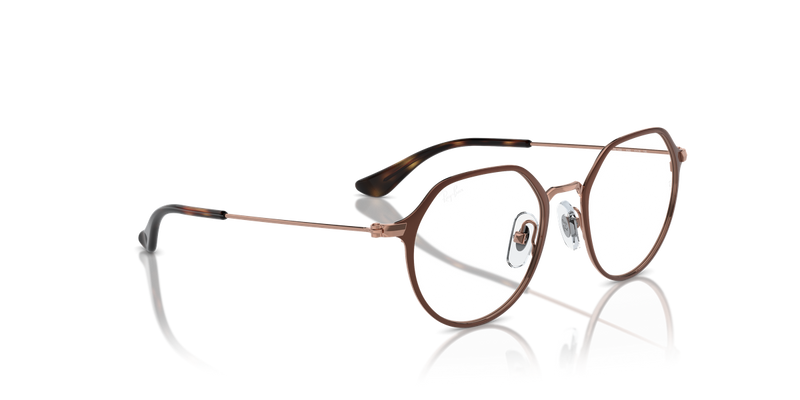 Ray-Ban Youth 0RY1058 in Brown On Rose Gold - Alternate View