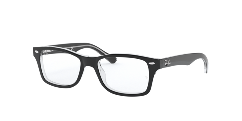 Ray-Ban Youth 0RY1531 in Black On Transparent - Front View