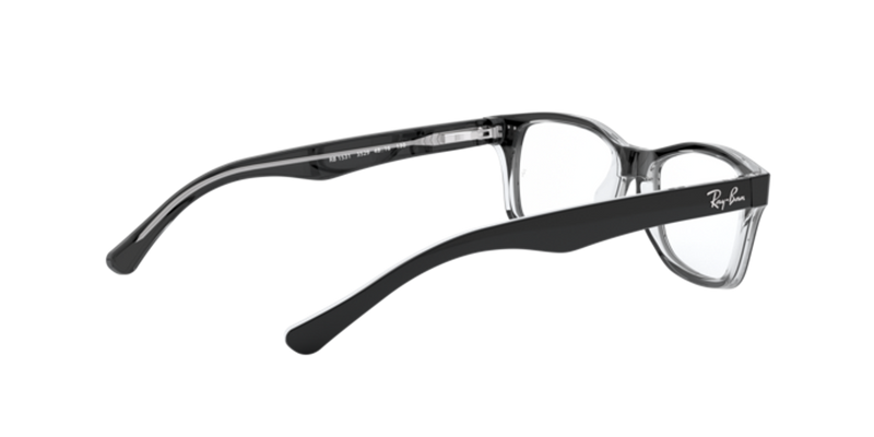 Ray-Ban Youth 0RY1531 in Black On Transparent - Temple Detail