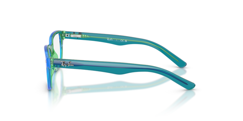 Ray-Ban Youth 0RY1555F in Transparent Blue & Green - Alternate View