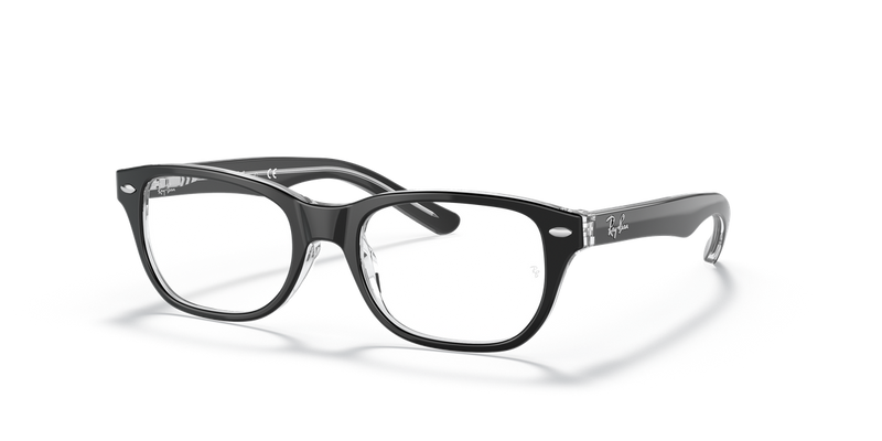 Ray-Ban Youth 0RY1555 in Black On Transparent - Front View