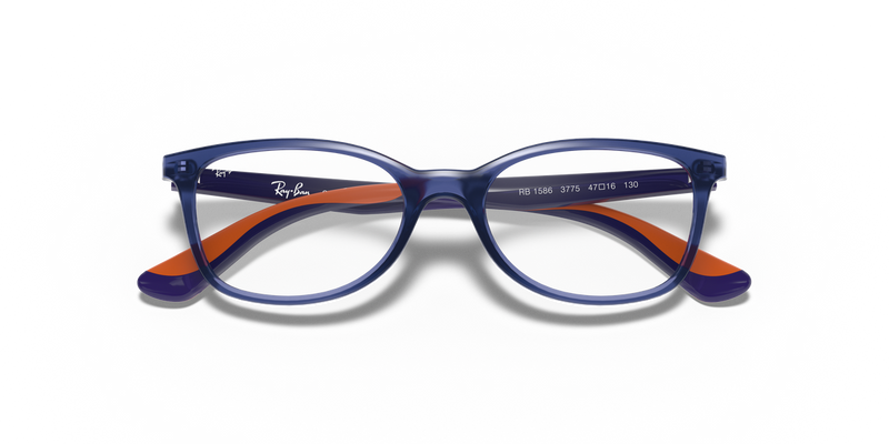 Ray-Ban Youth 0RY1586 in Transparent Blue - Side View