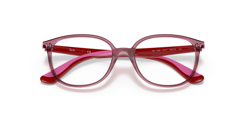 Ray-Ban Youth 0RY1598 in Transparent Red - Alternate View