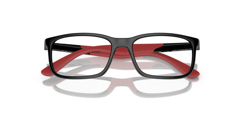 Ray-Ban Youth 0RY1621F in Black On Red - Side View