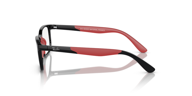Ray-Ban Youth 0RY1621F in Black On Red - Back View