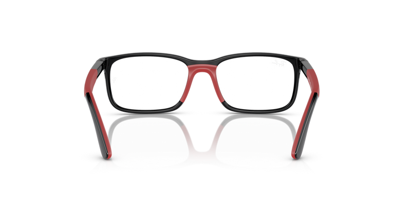 Ray-Ban Youth 0RY1621F in Black On Red - Temple Detail