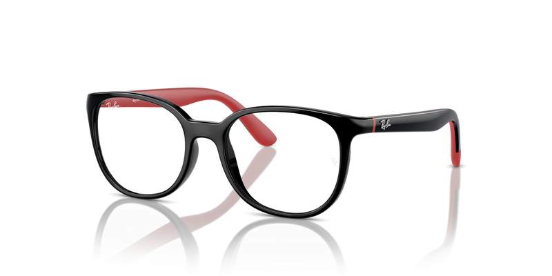 Ray-Ban Youth 0RY1631 in Black On Red - Front View