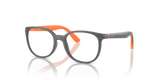 Dark Grey On Orange / Clear (3963)