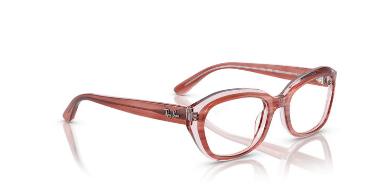 Ray-Ban Youth 0RY1636 in Striped Pink On Transparent Pink - Alternate View