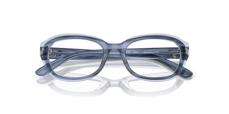 Ray-Ban Youth 0RY1636 in Striped Blue On Transparent Blue - Alternate View
