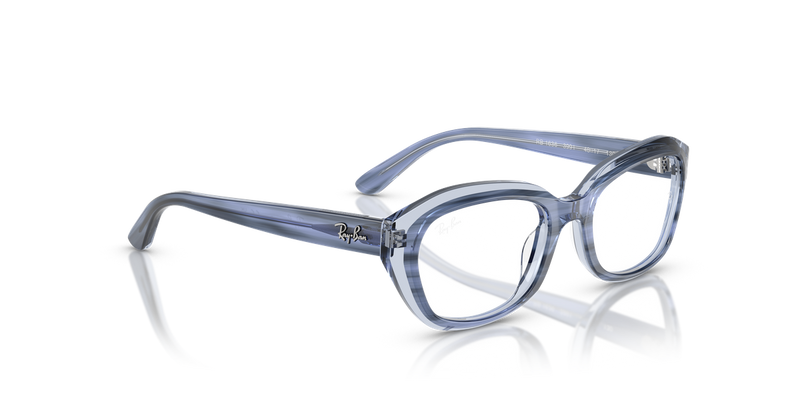Ray-Ban Youth 0RY1636 in Striped Blue On Transparent Blue - Alternate View