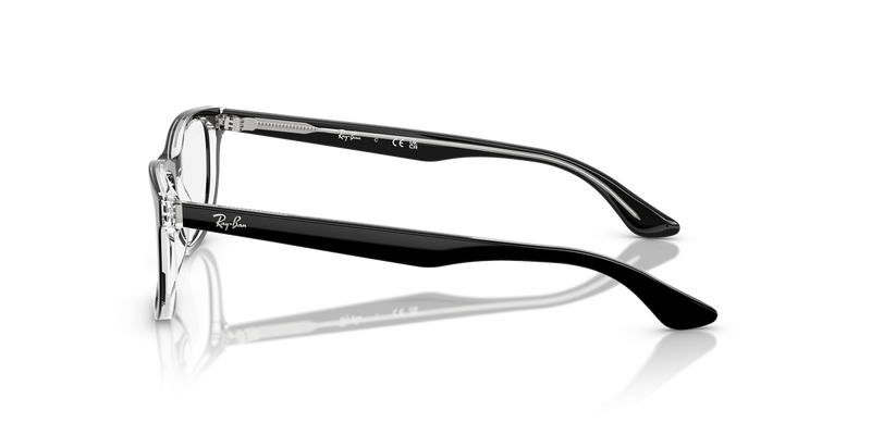 Ray-Ban Youth 0RY1642 in Black On Transparent - Alternate View