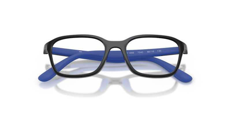 Ray-Ban Youth RY1906 in Black & Rubber Blue - Alternate View