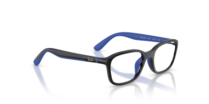 Ray-Ban Youth RY1906 in Black & Rubber Blue - Alternate View