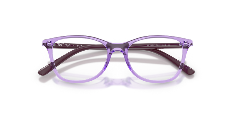 Ray-Ban Youth RY1907F in Transparent Violet - Side View
