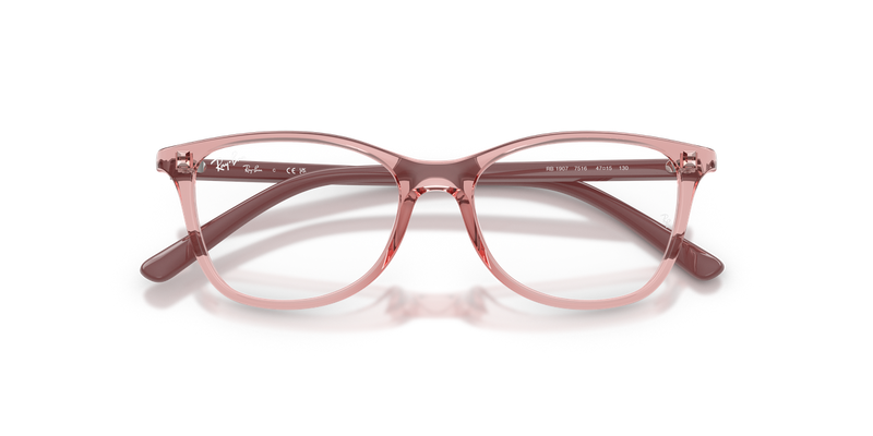 Ray-Ban Youth RY1907 in Transparent Pink - Alternate View
