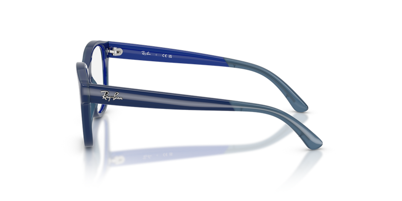Ray-Ban Youth 0RY1950 in Blue On Transparent Blue - Alternate View