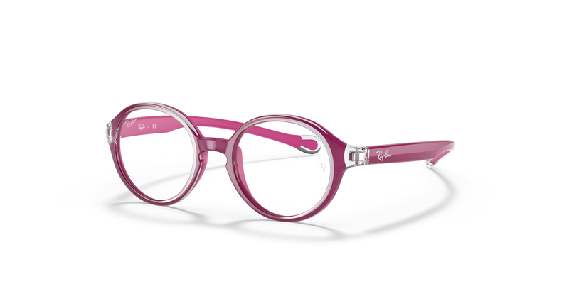 Ray-Ban Youth 0RY9075V in Transparent On Fuxia - Alternate View
