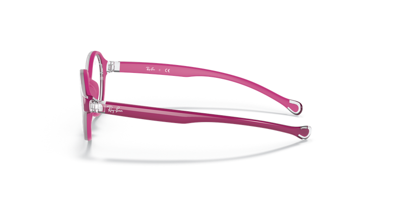 Ray-Ban Youth 0RY9075V in Transparent On Fuxia - Alternate View