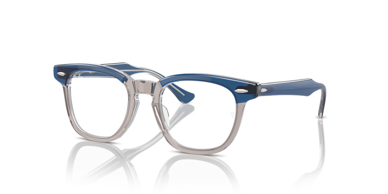 Ray-Ban Youth 0RY9098V in Top Dark Blue & Brown & Light Grey - Front View