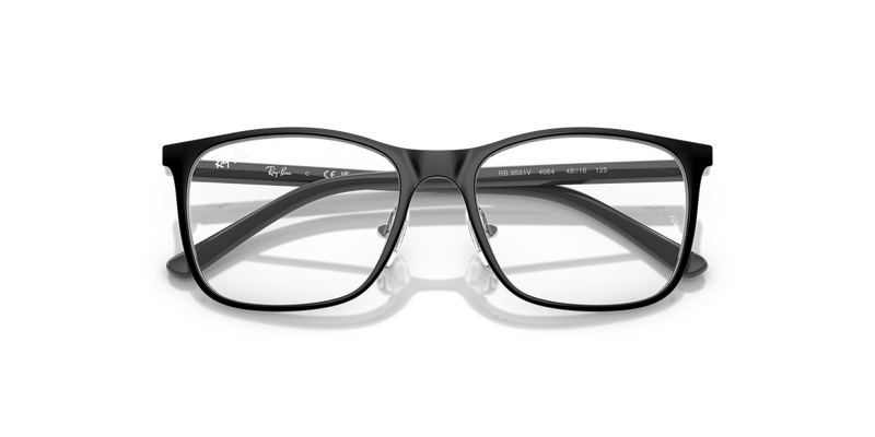 Ray-Ban Youth 0RY9551V in Black On Silver - Side View