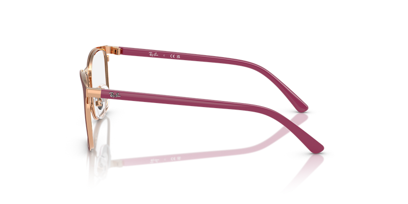 Ray-Ban Youth 0RY9551V in Bordeaux On Rose Gold - Alternate View