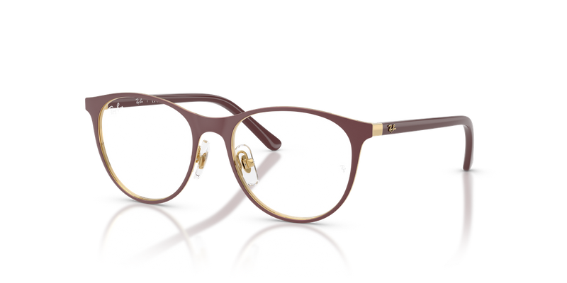Ray-Ban Youth 0RY9552V in Dark Red On Arista Gold - Alternate View