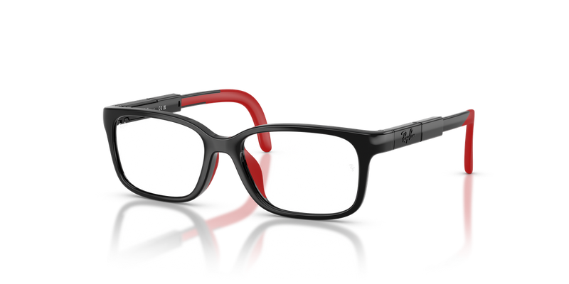 Ray-Ban Youth 0RYA1980 in Black & Red - Alternate View