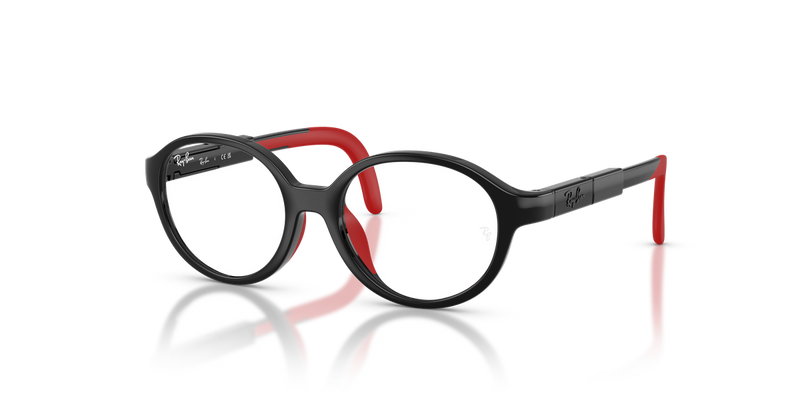 Ray-Ban Youth 0RYA1981 in Black & Red - Front View