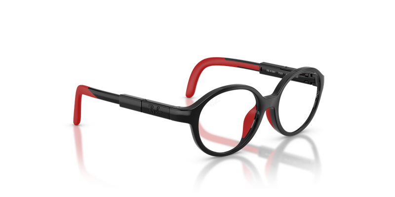 Ray-Ban Youth 0RYA1981 in Black & Red - Alternate View