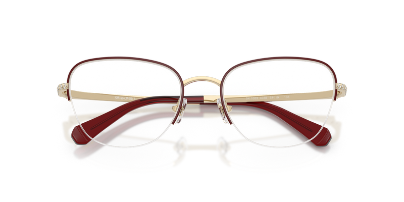 Swarovski SK1023 in Pale Gold/Burgundy Gunmetal / Demo Lens (4038) - Alternate View