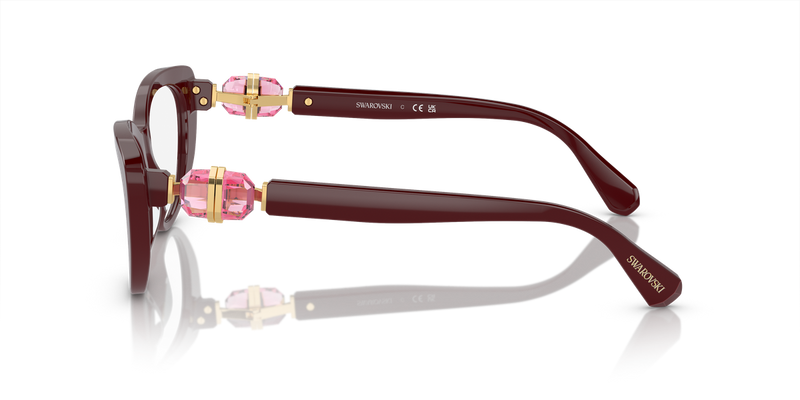 Swarovski SK2005 in Burgundy / Demo Lens (1008) - Alternate View