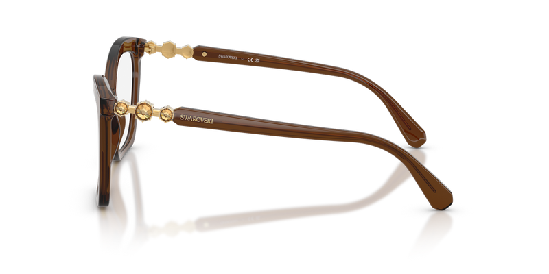 Swarovski SK2053 in Transparent Brown / Demo Lens (1084) - Alternate View