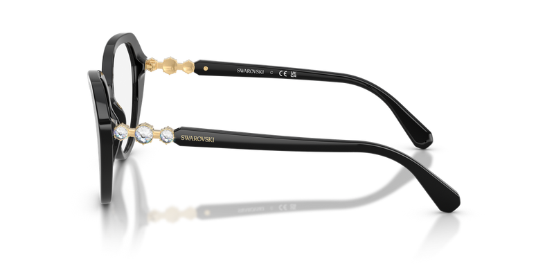 Swarovski SK2054 in Black / Demo Lens (1001) - Back View